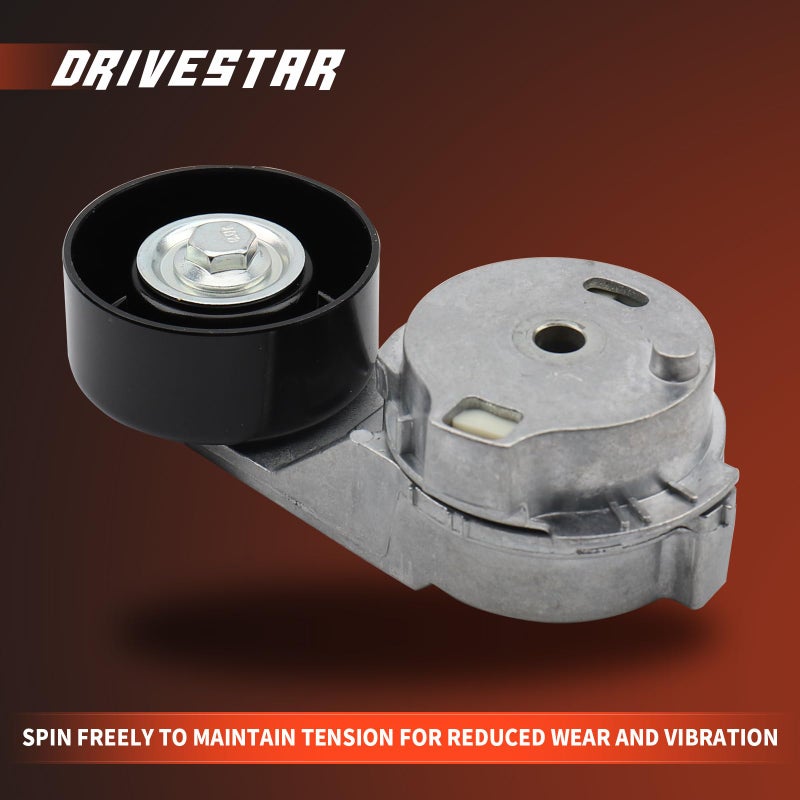 DRIVESTAR Belt Tensioner Pulley Assembly Compatible for 2004-2007 Buick Rainier 2007-2012 Chevrolet Colorado 2004-2006 GMC Canyon 2007-2010 Hummer H3 Replace 89269 38178 12573024 - Image 4